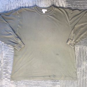 Olive green L sleeve T shirt “J Crew”